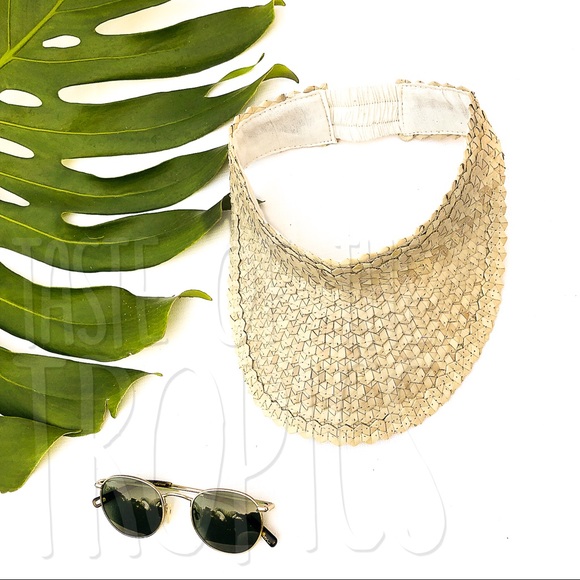 Baha Straw Visor / Free People Hat / Island Hopper - Picture 7 of 7